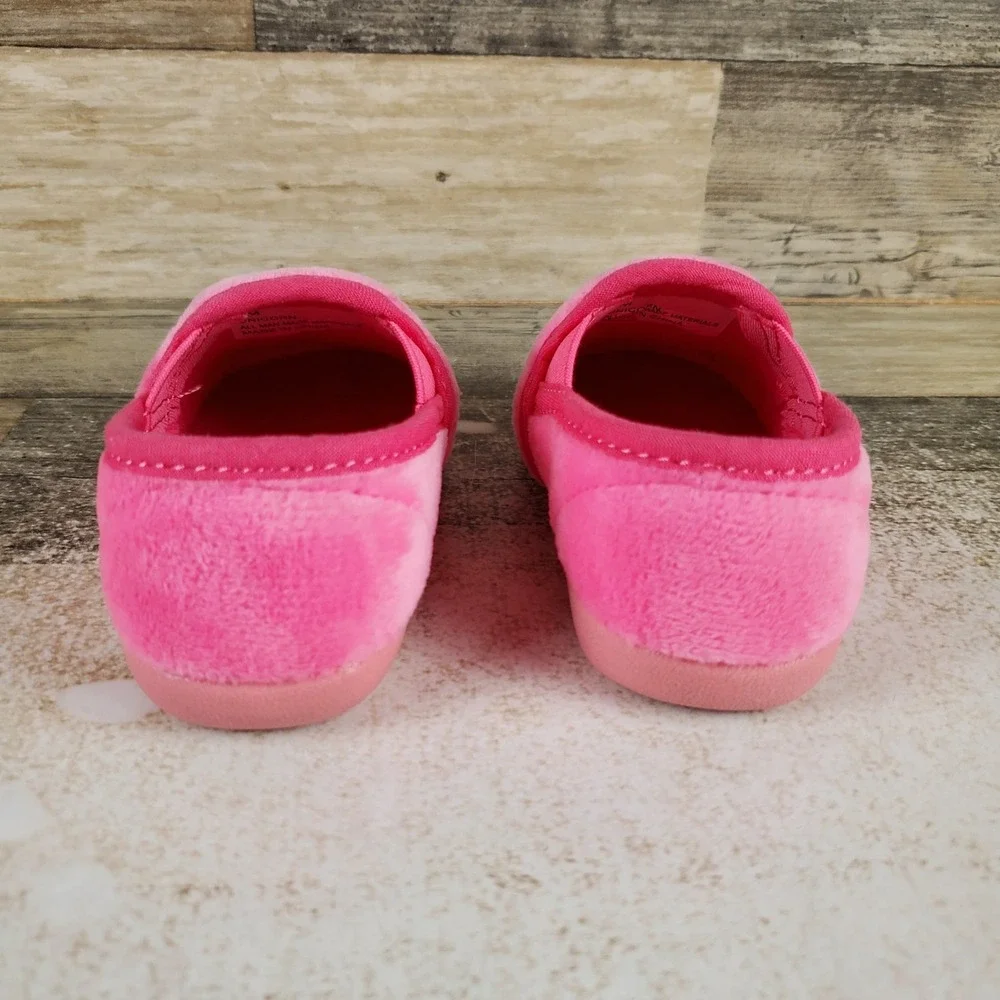 Foamtreads Unicorn Toddler Slippers Sz 5 M Pink Rose Slip On Embroidered